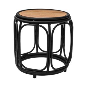 Puff Seat Garden Bilbao com assento em madeira maciça